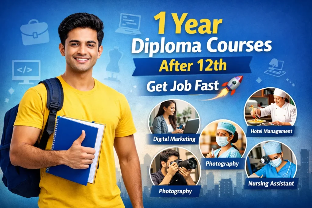 1 Year Diploma Courses After 12th