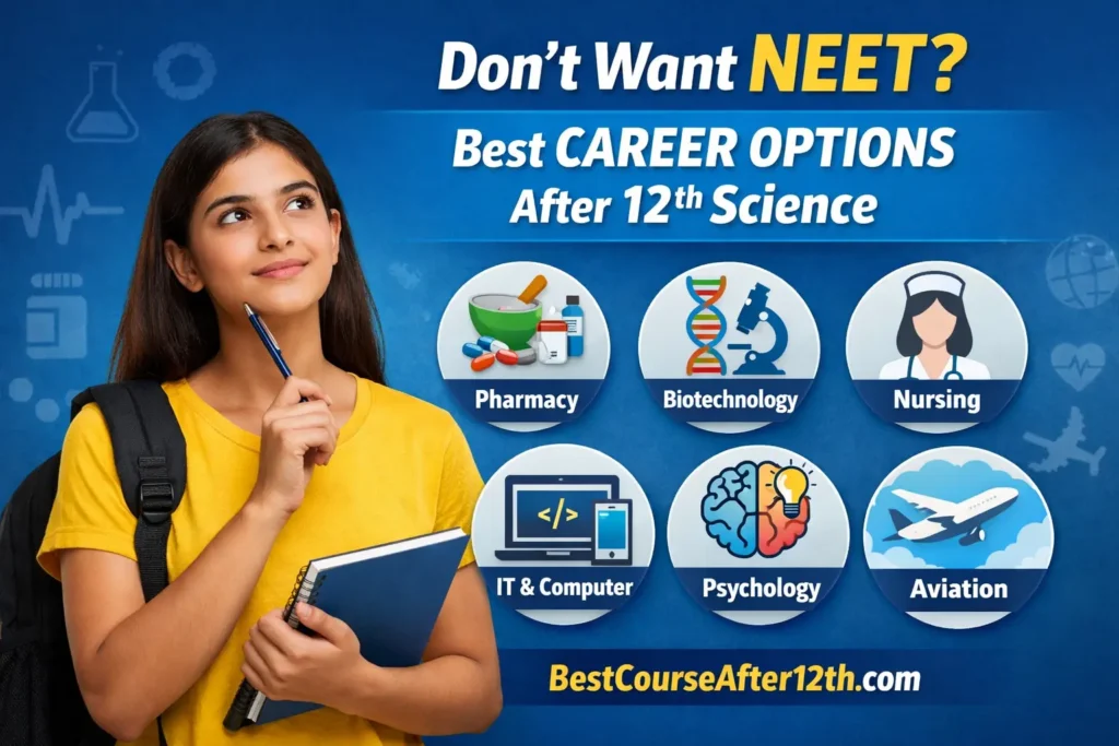 Don’t Want NEET Best Career Options After 12th Science (2026 Guide)