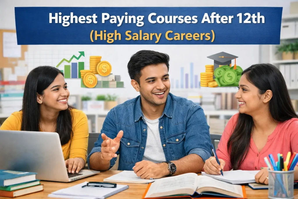 highest paying courses after 12th students choosing high salary careers